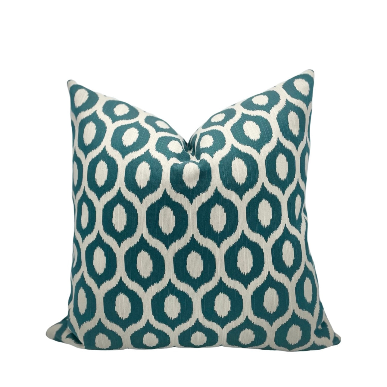 Green Ikat Pillow Cover