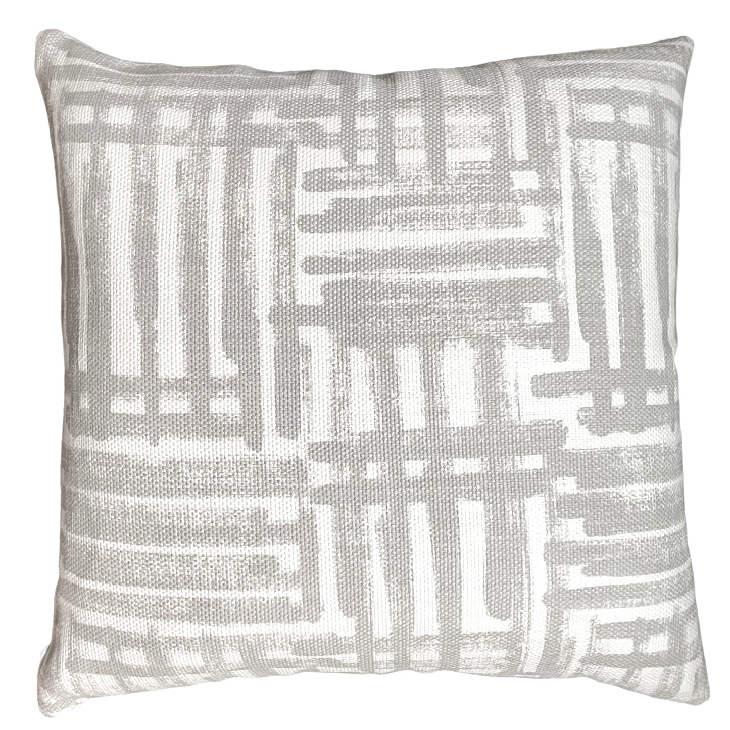 Grey Cross Hatch Pillow Cover