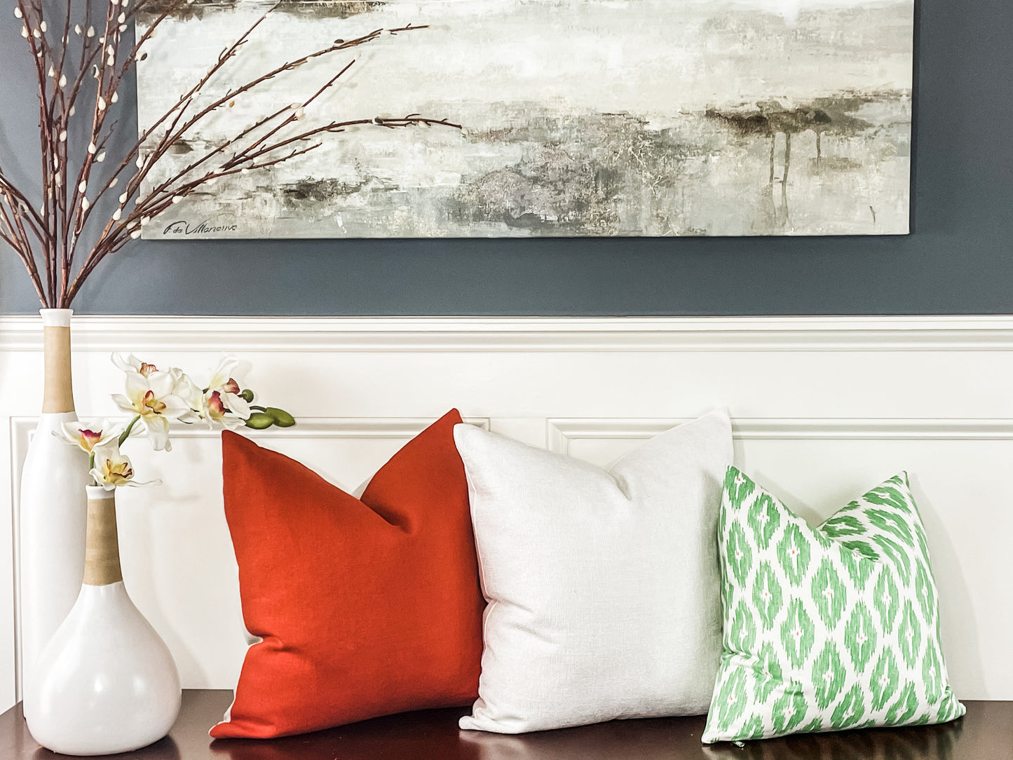 Beacon Hill linen in Clay Pillow Cover