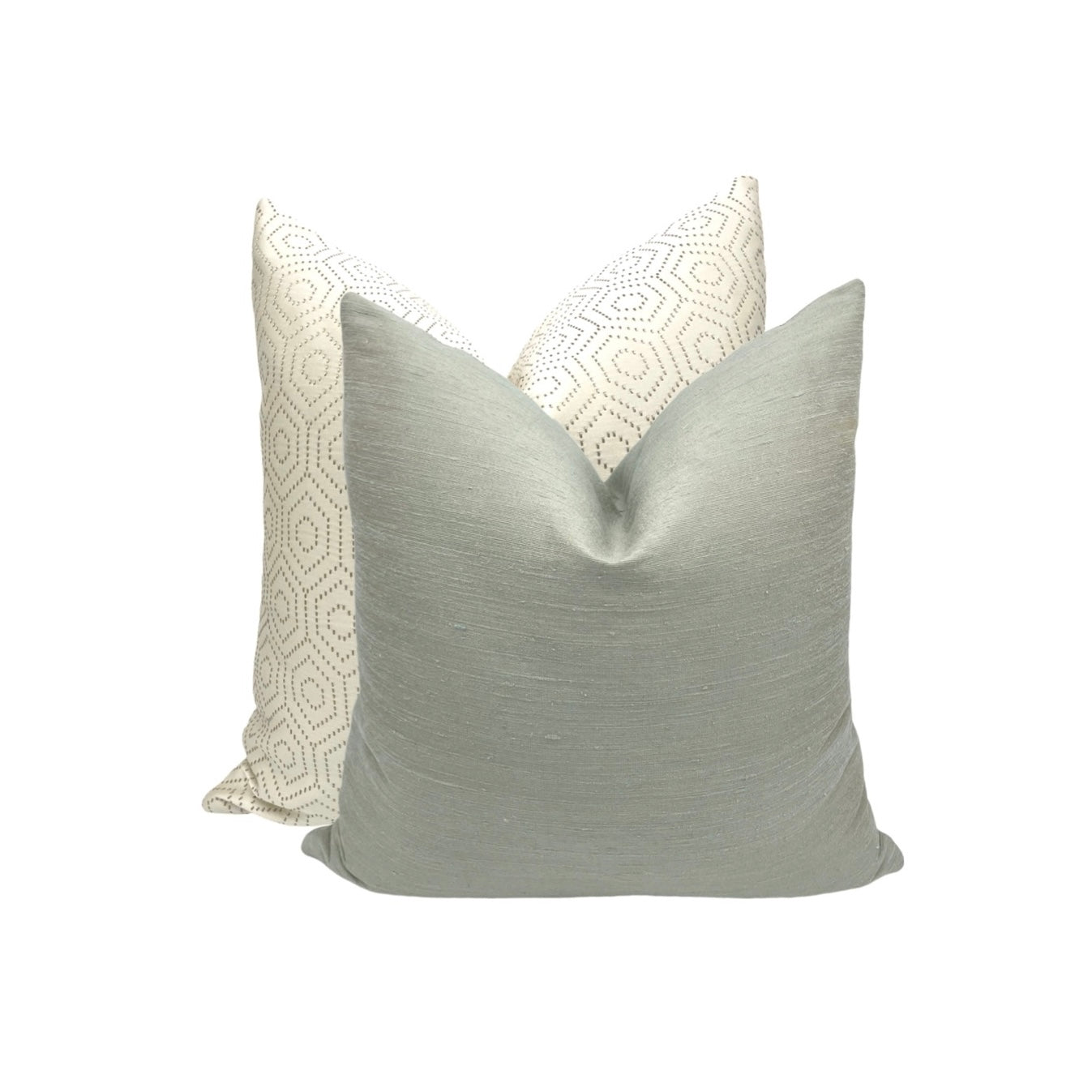 Two Tone Sage Pillow Cover