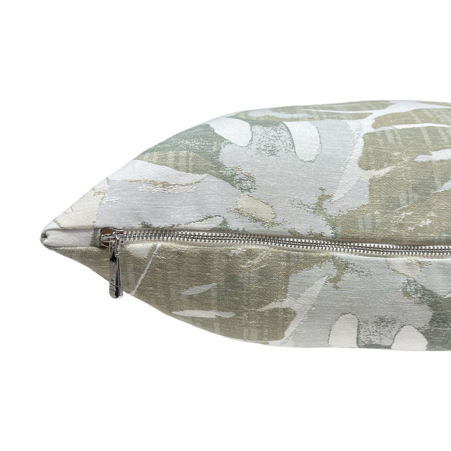 Sage Palm Leaf Pillow Cover