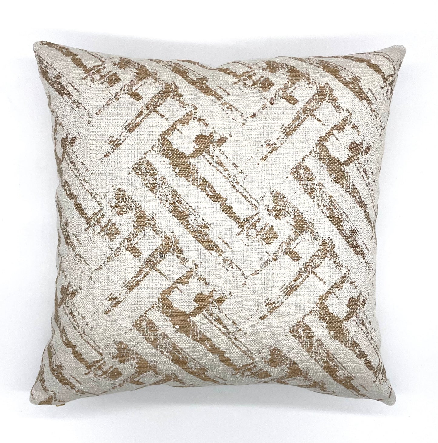 Blonde Crosshatch Pillow Cover