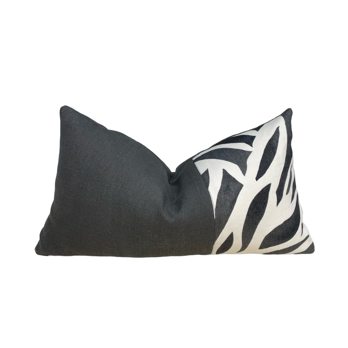Lulu DK Azul Black Color Block Pillow Cover