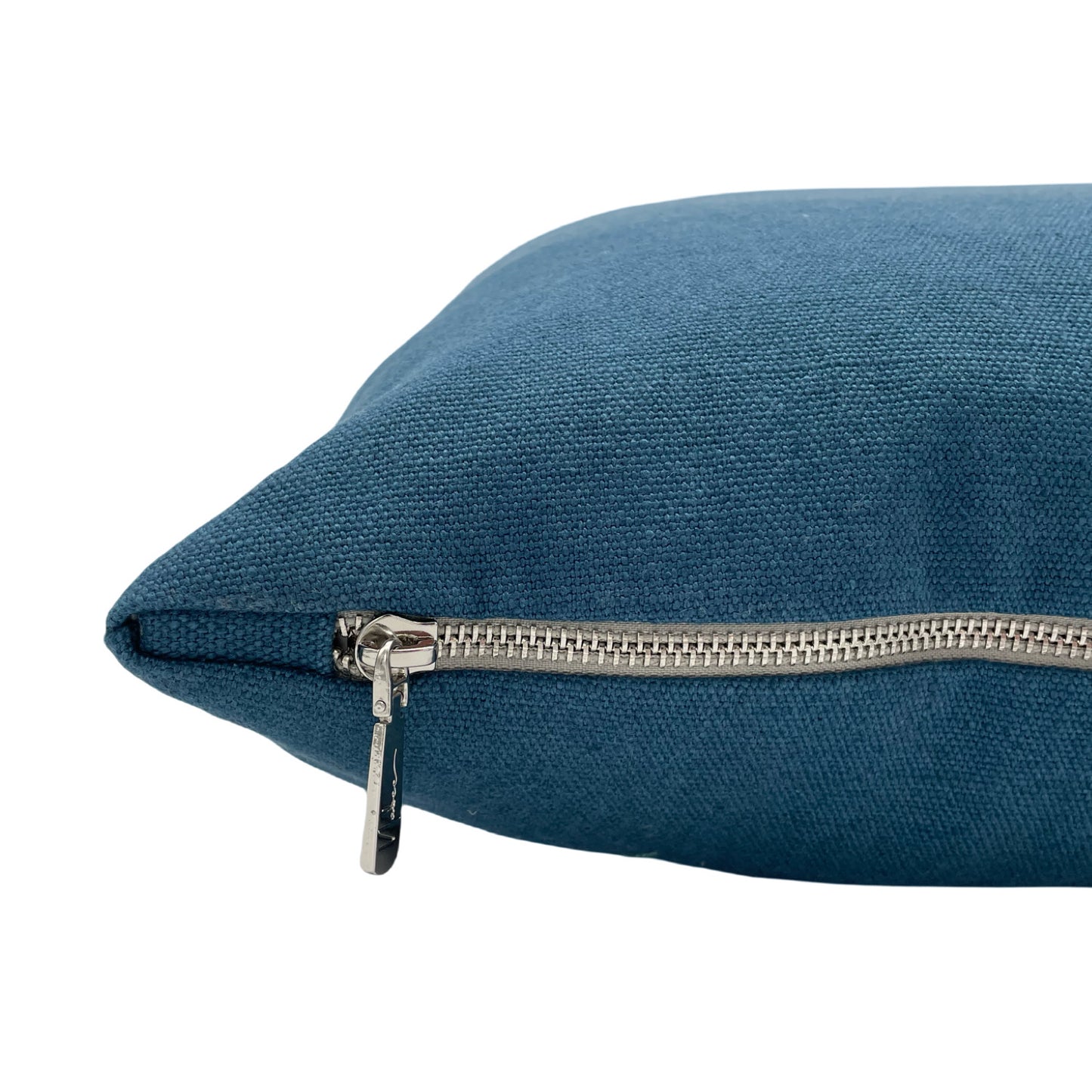 Deep blue heavy linen pillow cover