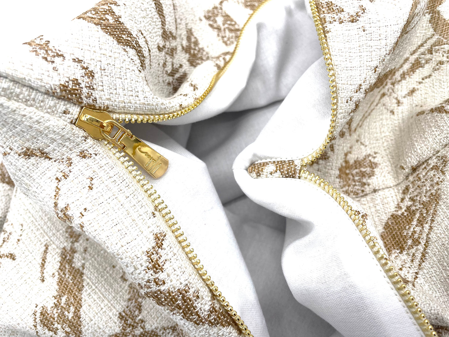 Blonde Crosshatch Pillow Cover