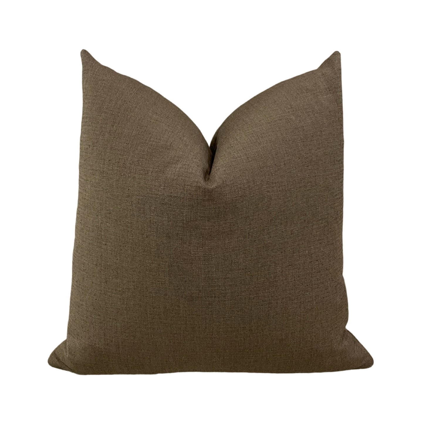 Brown Twill Pillow Cover