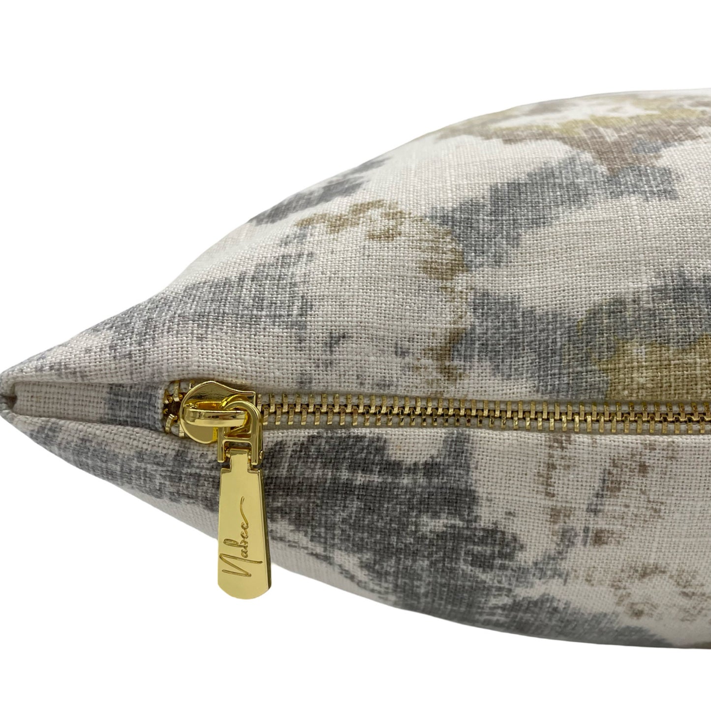 Damask Floral Linen Grey Pillow Cover