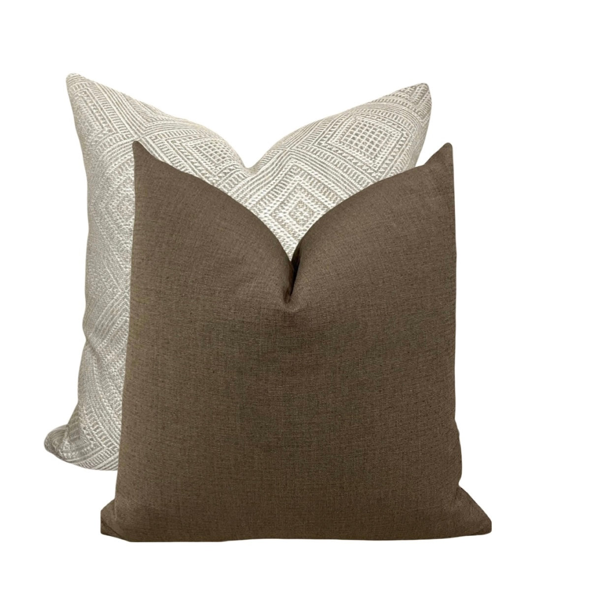 Brown Twill Pillow Cover