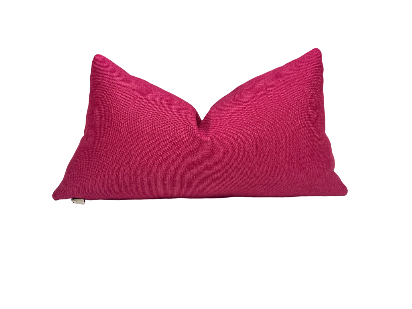 Magenta Linen Pillow Cover
