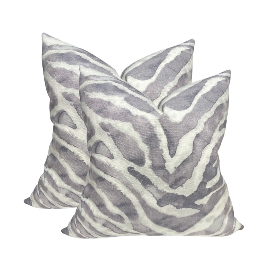 Amethyst Zebra Pillow Cover