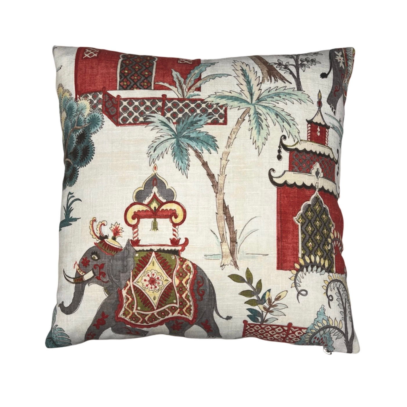 Elephant Chinoiserie Pillow Cover