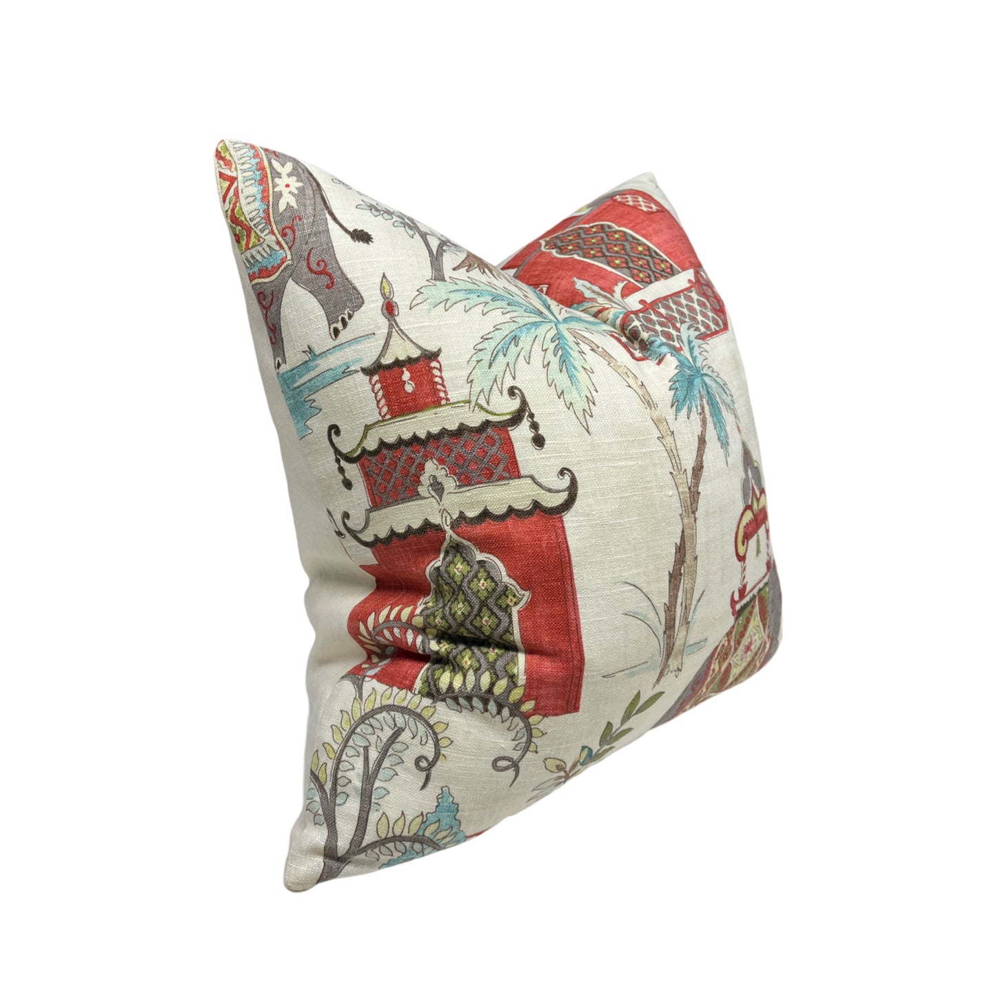 Elephant Chinoiserie Pillow Cover