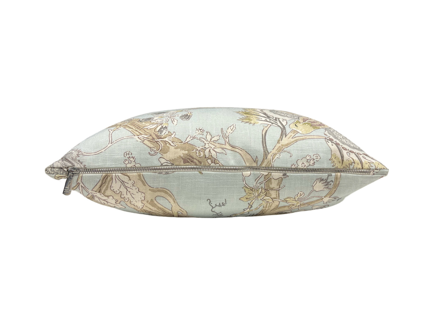 Blue Mint Floral Pillow Cover