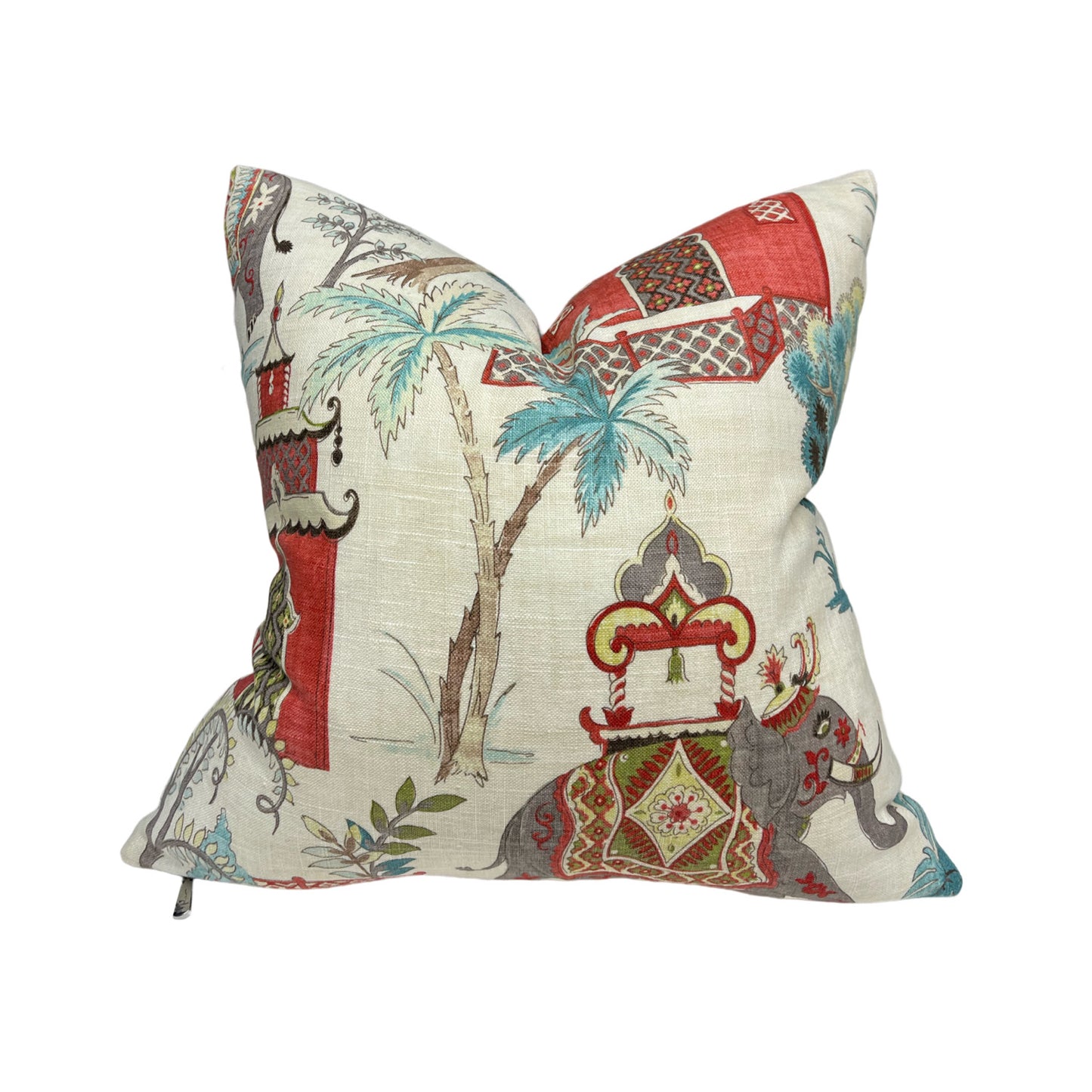 Elephant Chinoiserie Pillow Cover