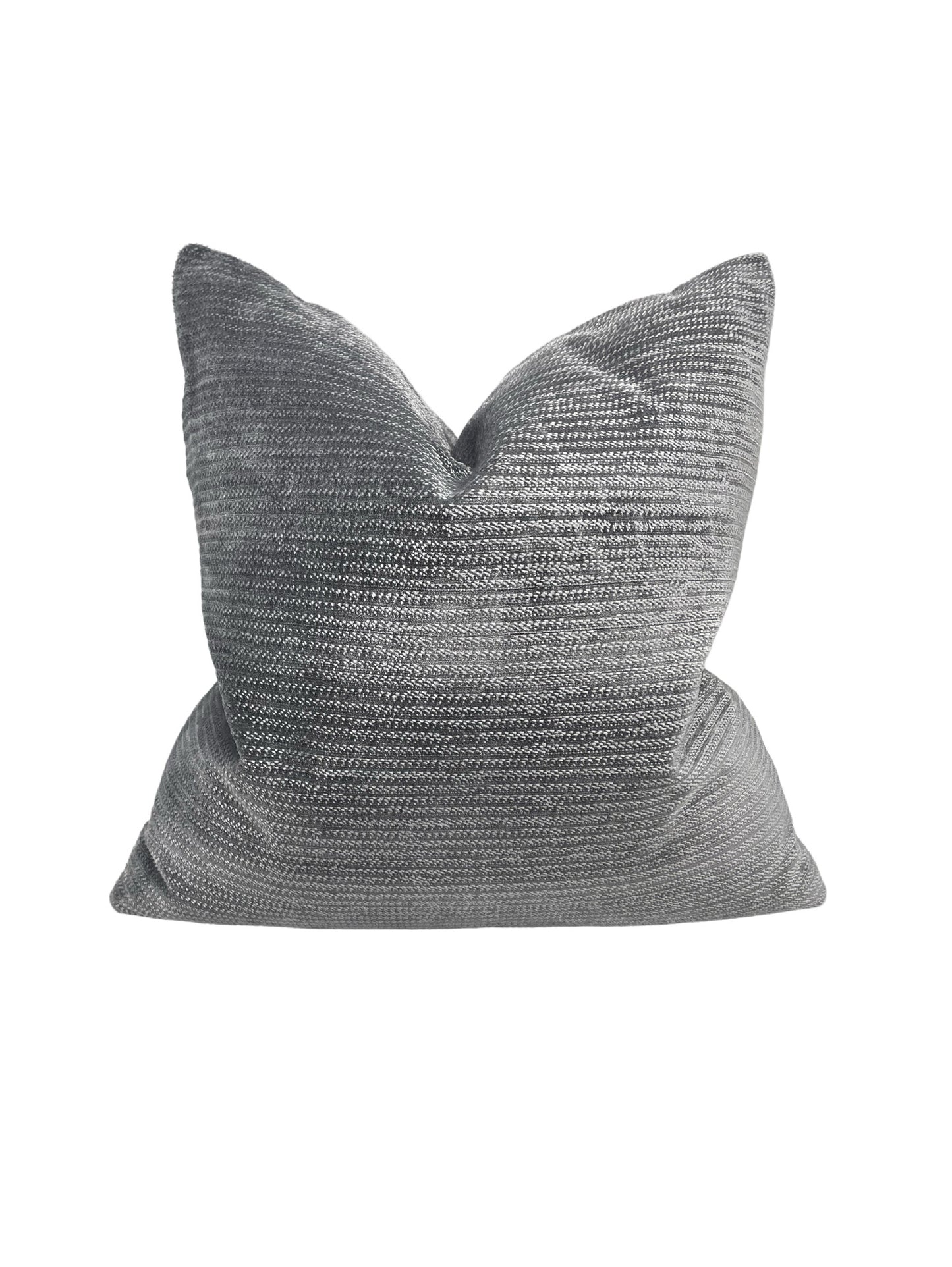 Beacon Hill Grey Velvet Pillow Cover