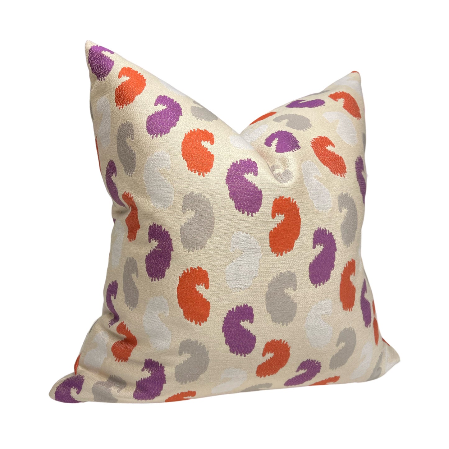 Playful Paisley in Mulberry Pillow Cover
