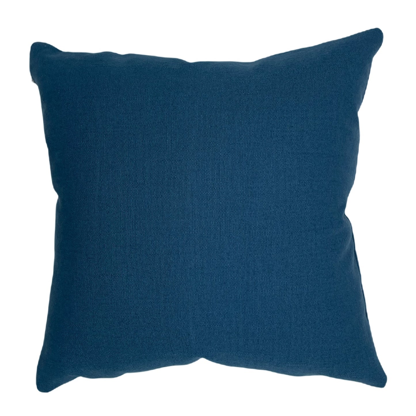 Deep blue heavy linen pillow cover
