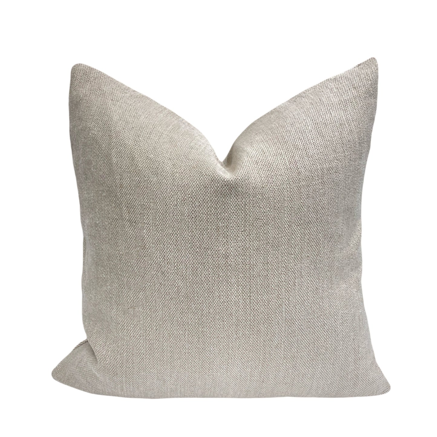 Schumacher Flax Natural Linen Pillow Cover