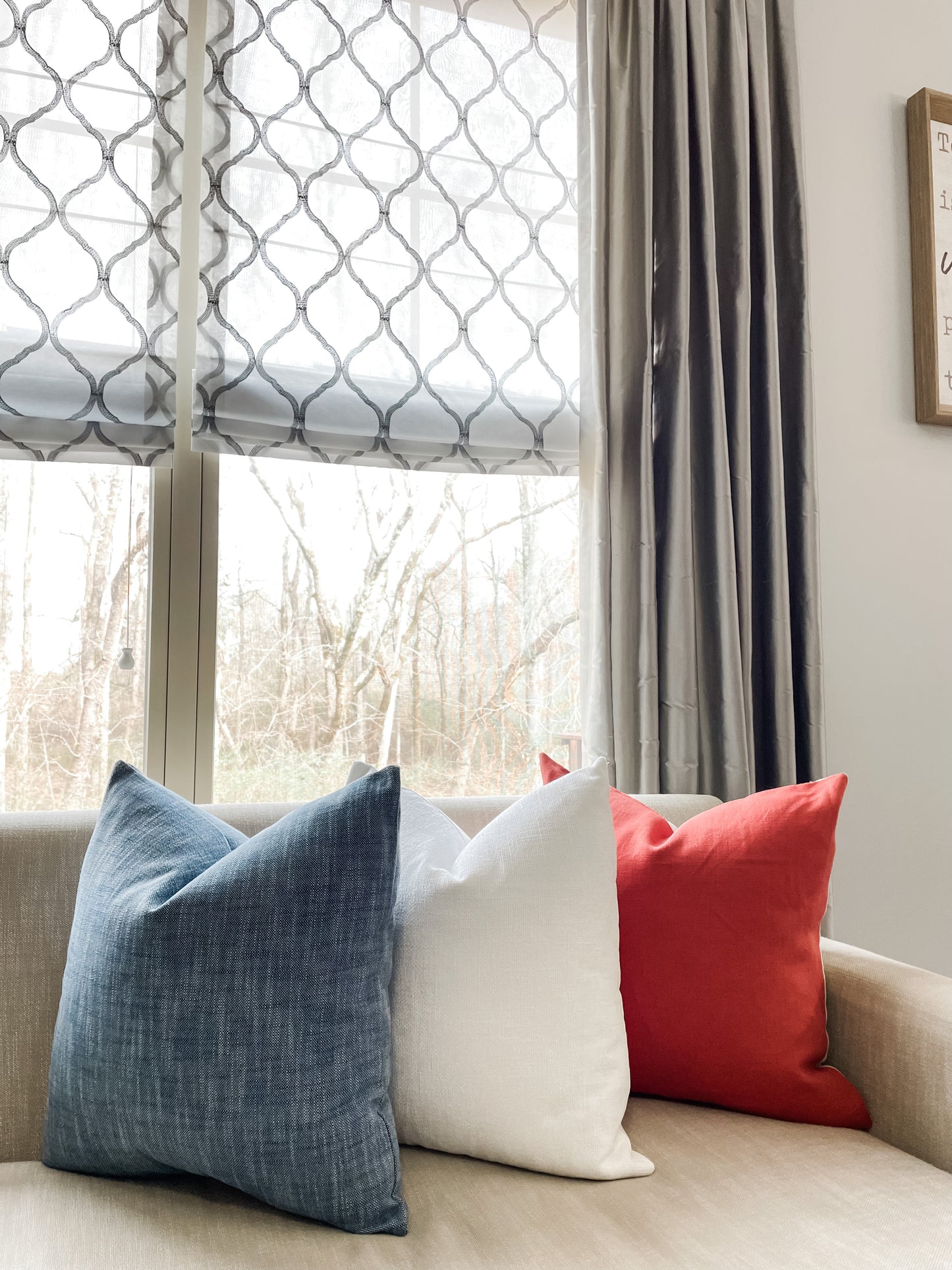 Beacon Hill linen in Clay Pillow Cover