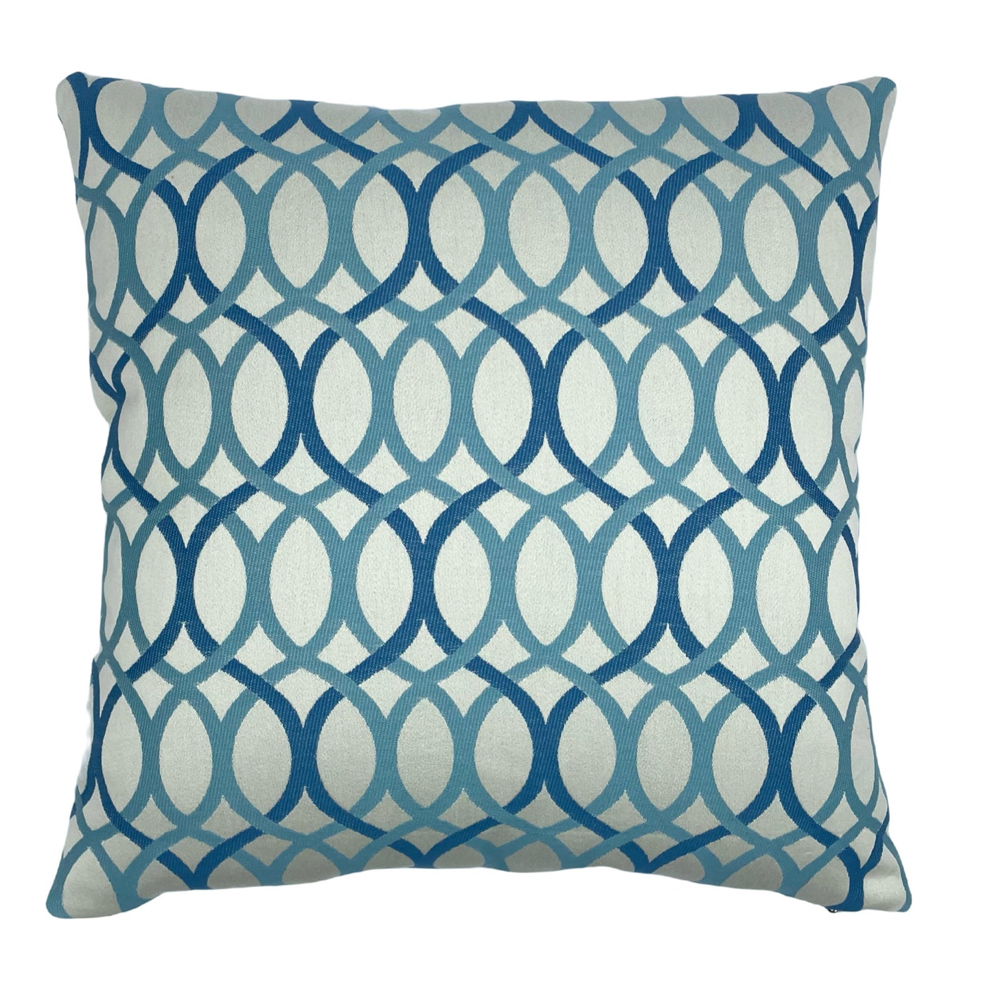 Aqua Chain Pillow Cover