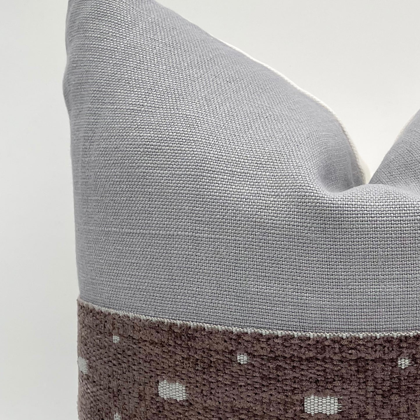 Grey basket weave Pillow Cover