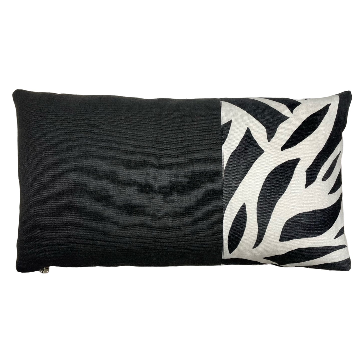 Lulu DK Azul Black Color Block Pillow Cover