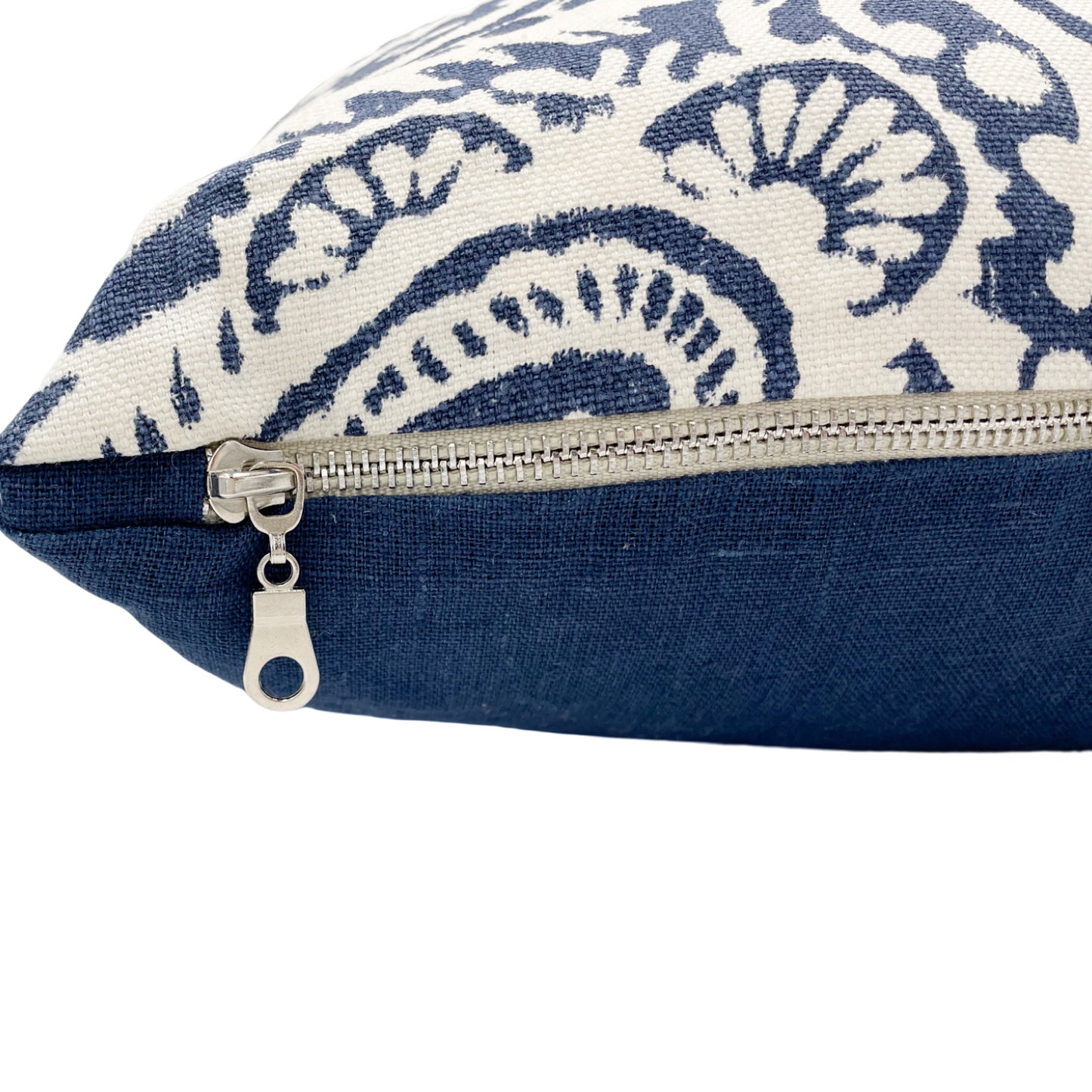 Kravet Arta Navy Paisley Pillow Cover