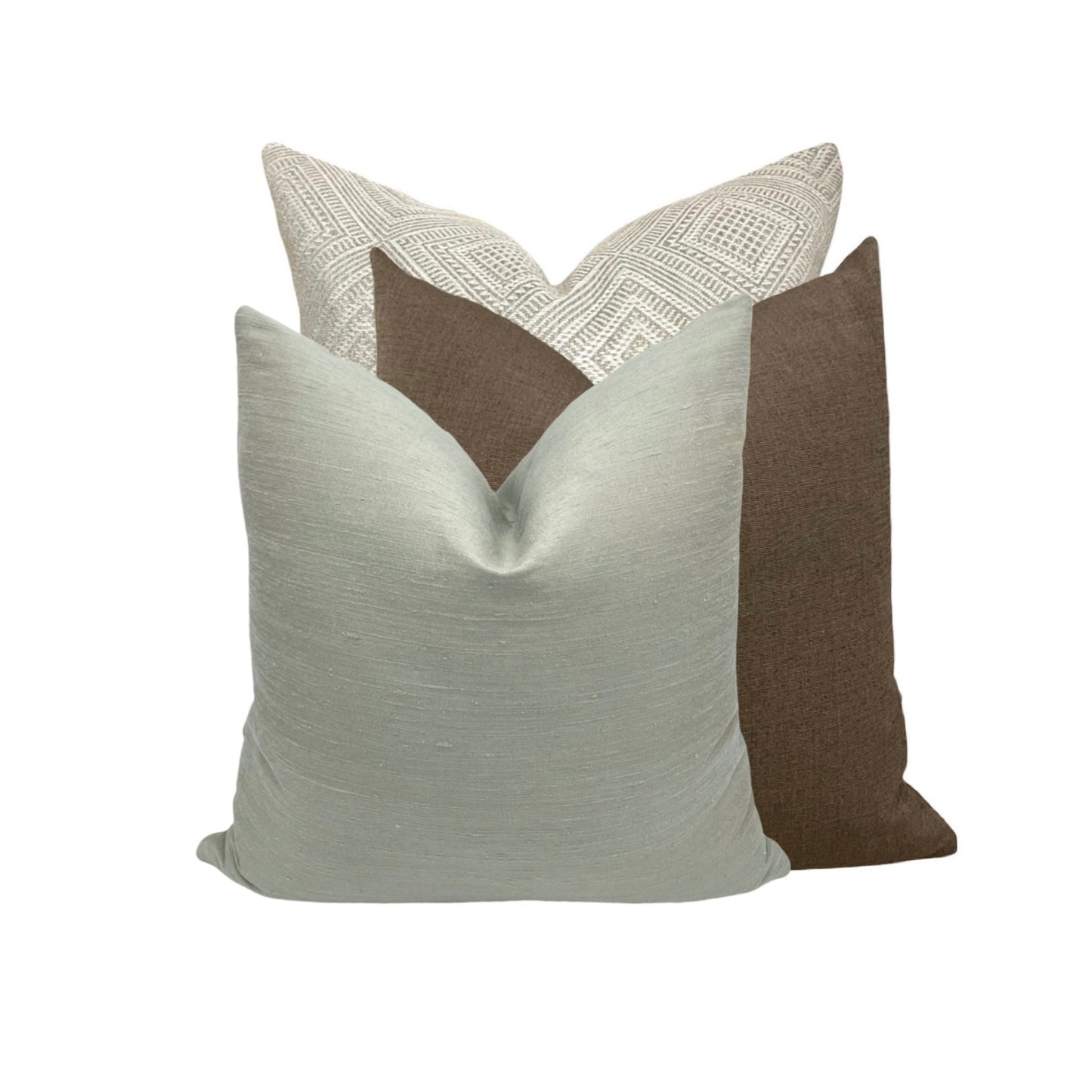 Two Tone Sage Pillow Cover