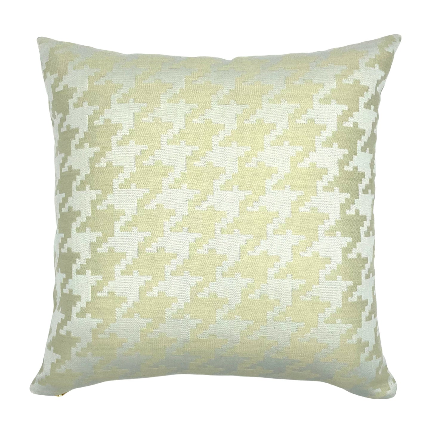 Sage Houndstooth Pillow Cover