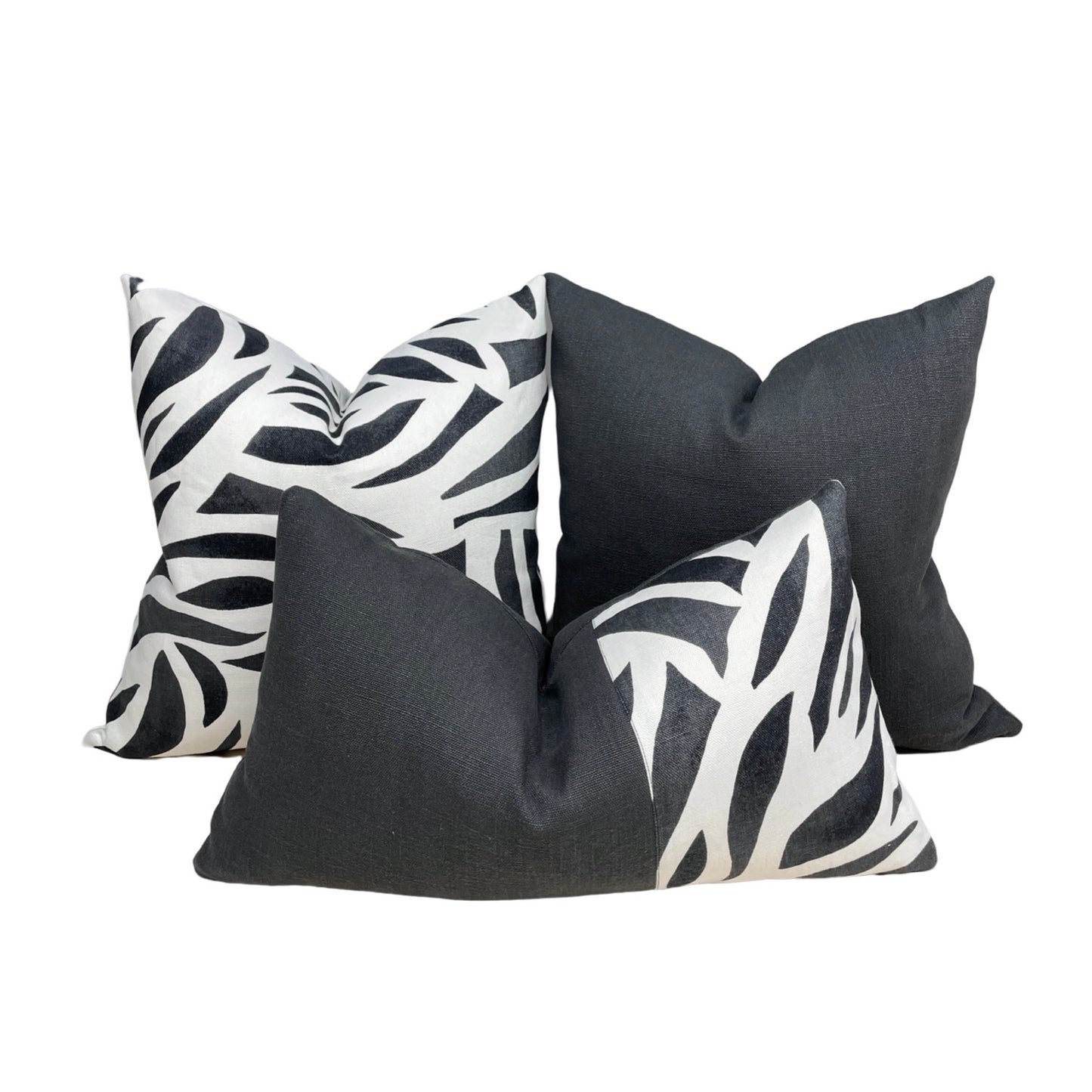 Lulu DK Azul Black and White Pillow Cover