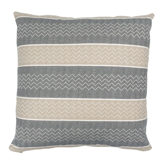 Grey and ivory chevron stripe Pillow Cover