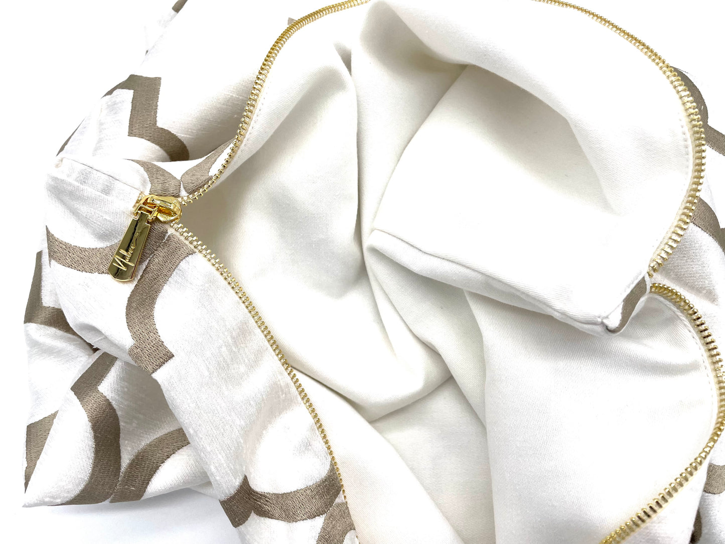 Gold Trellis Pillow Cover