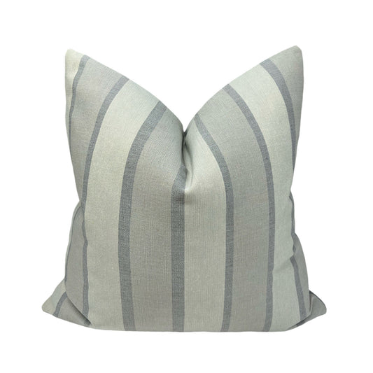 Vintage Green Stripes Pillow Cover