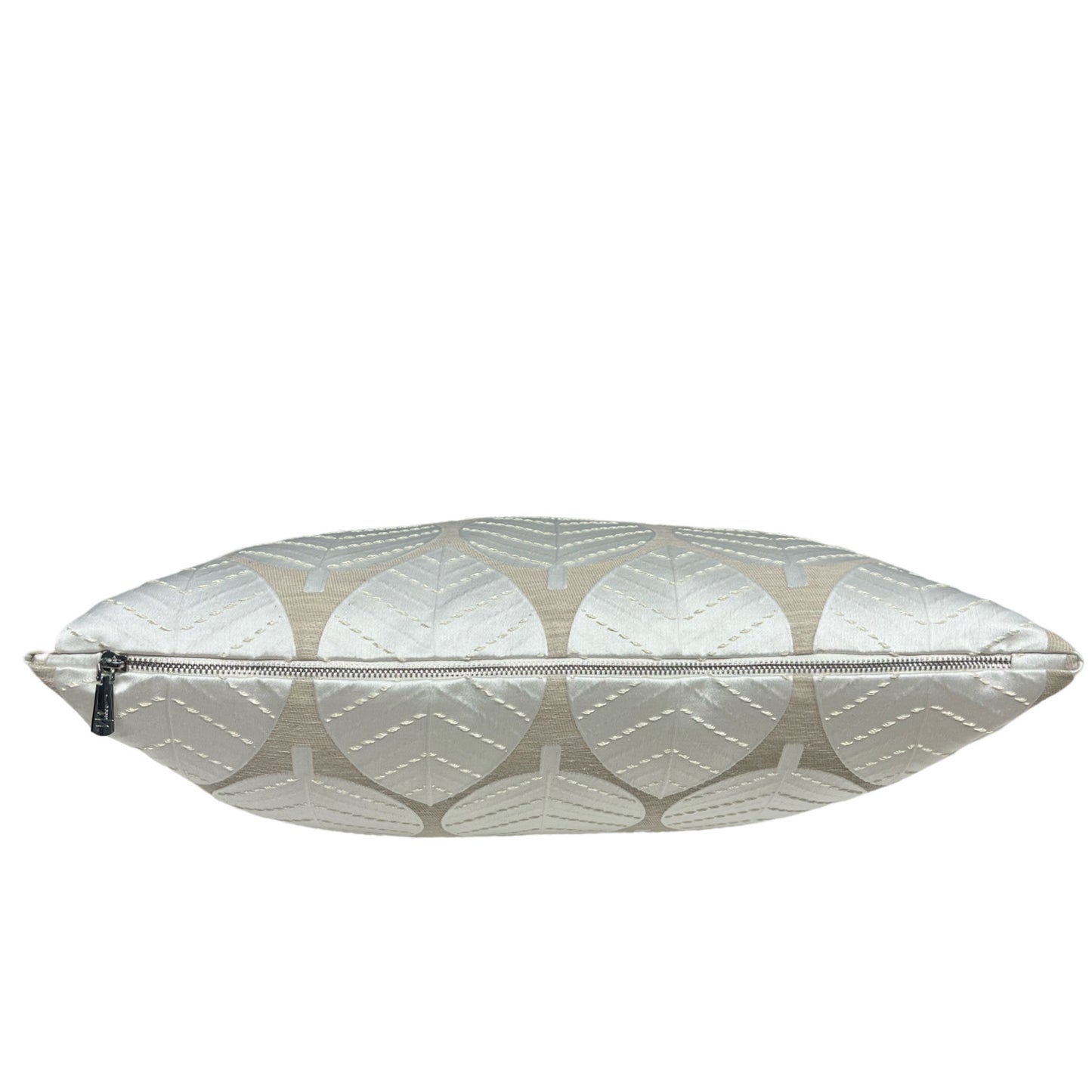 Satin Leaves Pillow Cover