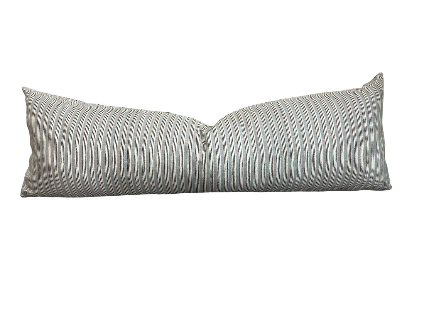 Grey and brown Stripe Pillow Cover