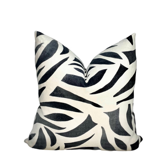 Lulu DK Azul Black and White Pillow Cover