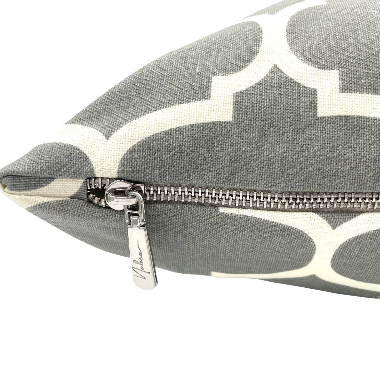 Grey Trellis Pillow Cover