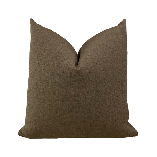 Brown Twill Pillow Cover