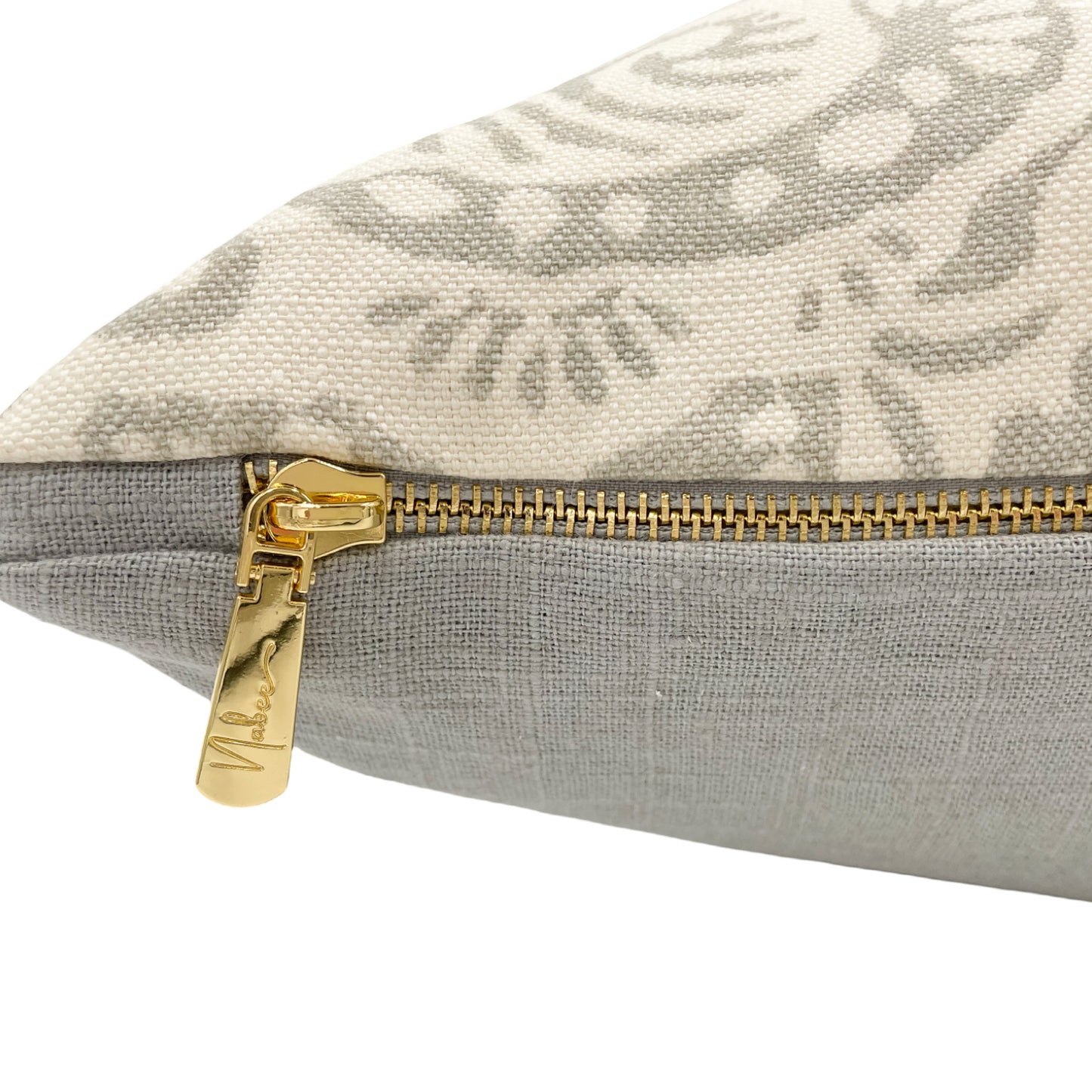 Kravet Arta Silver Paisley Pillow Cover