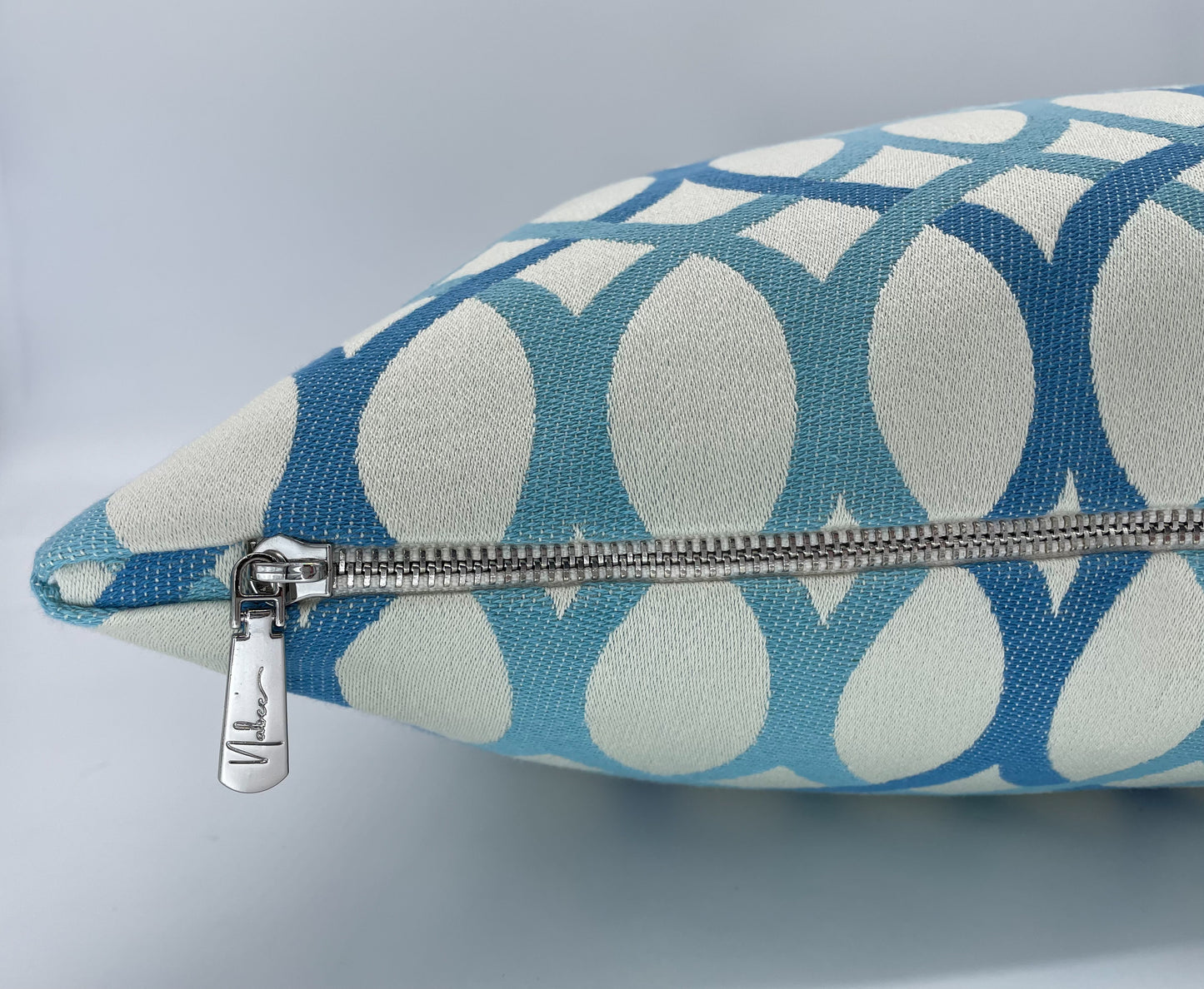 Aqua Chain Pillow Cover