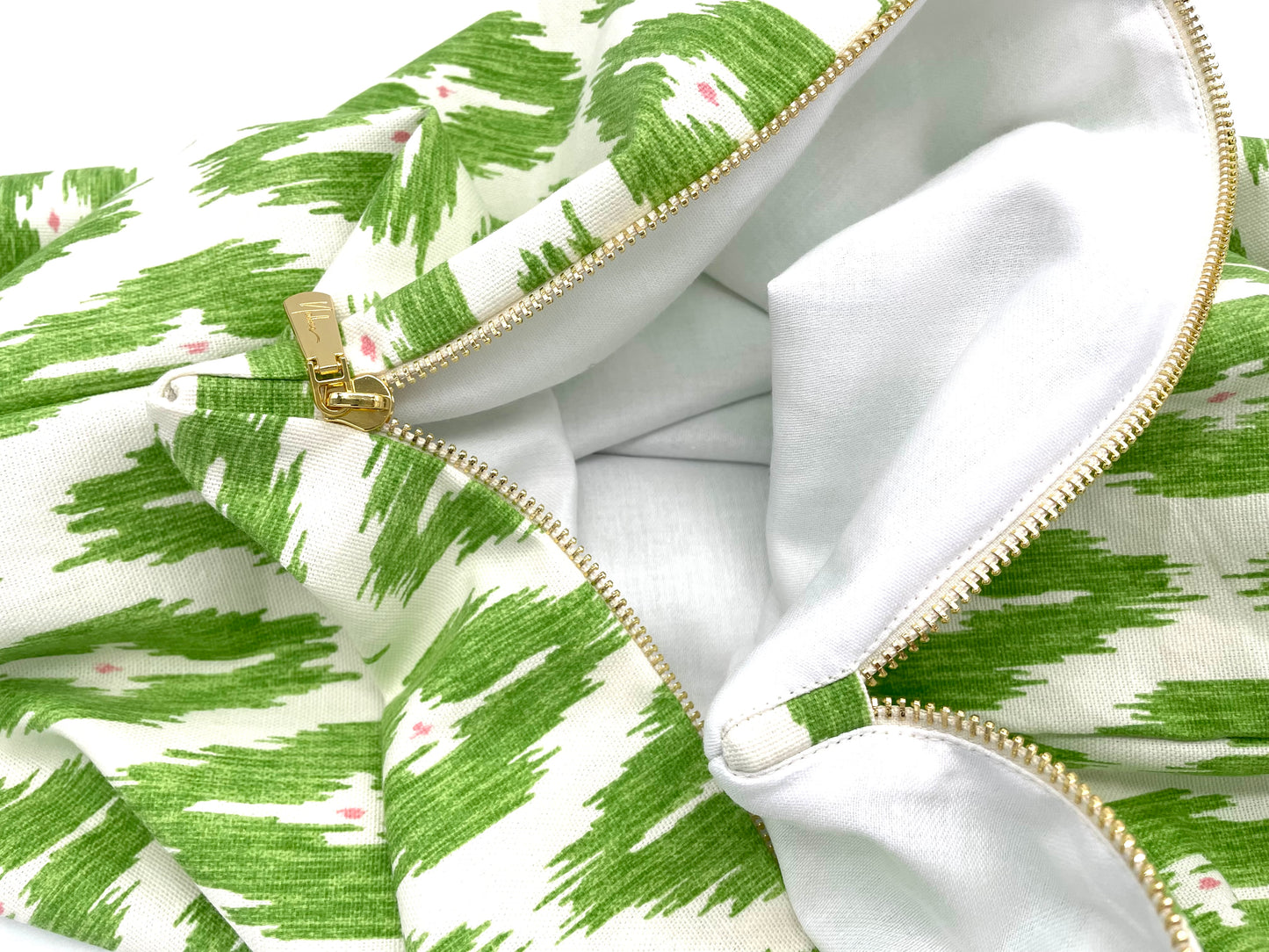 Spring Green Ikat Pillow Cover