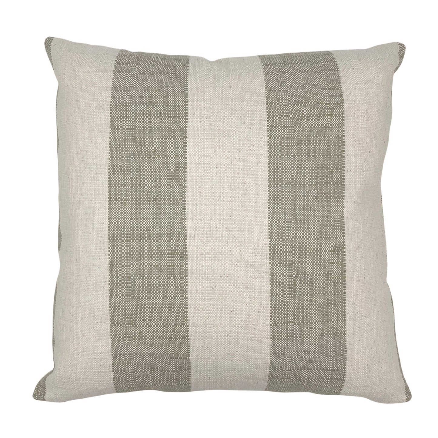Green stripe tweed Pillow Cover