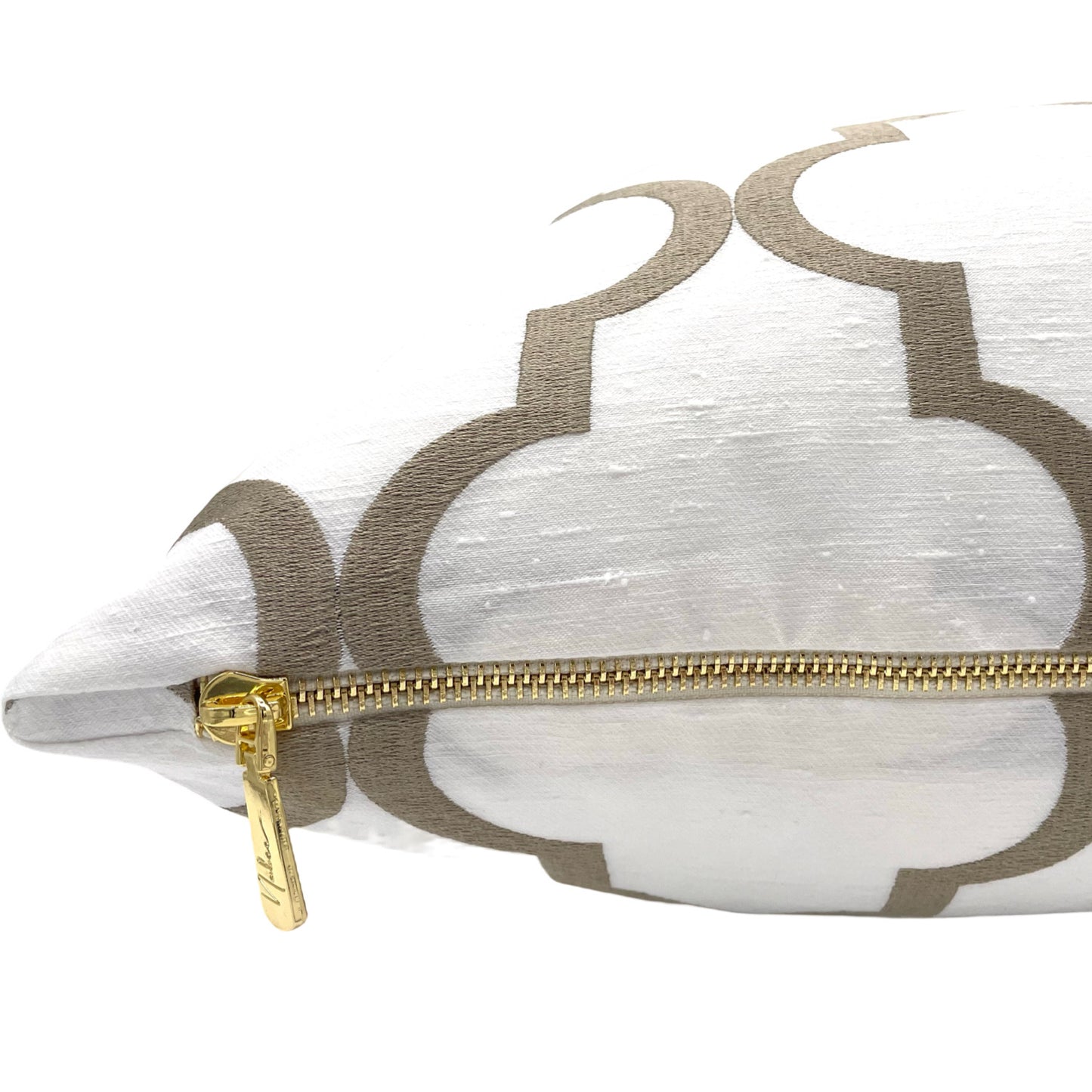 Gold Trellis Pillow Cover