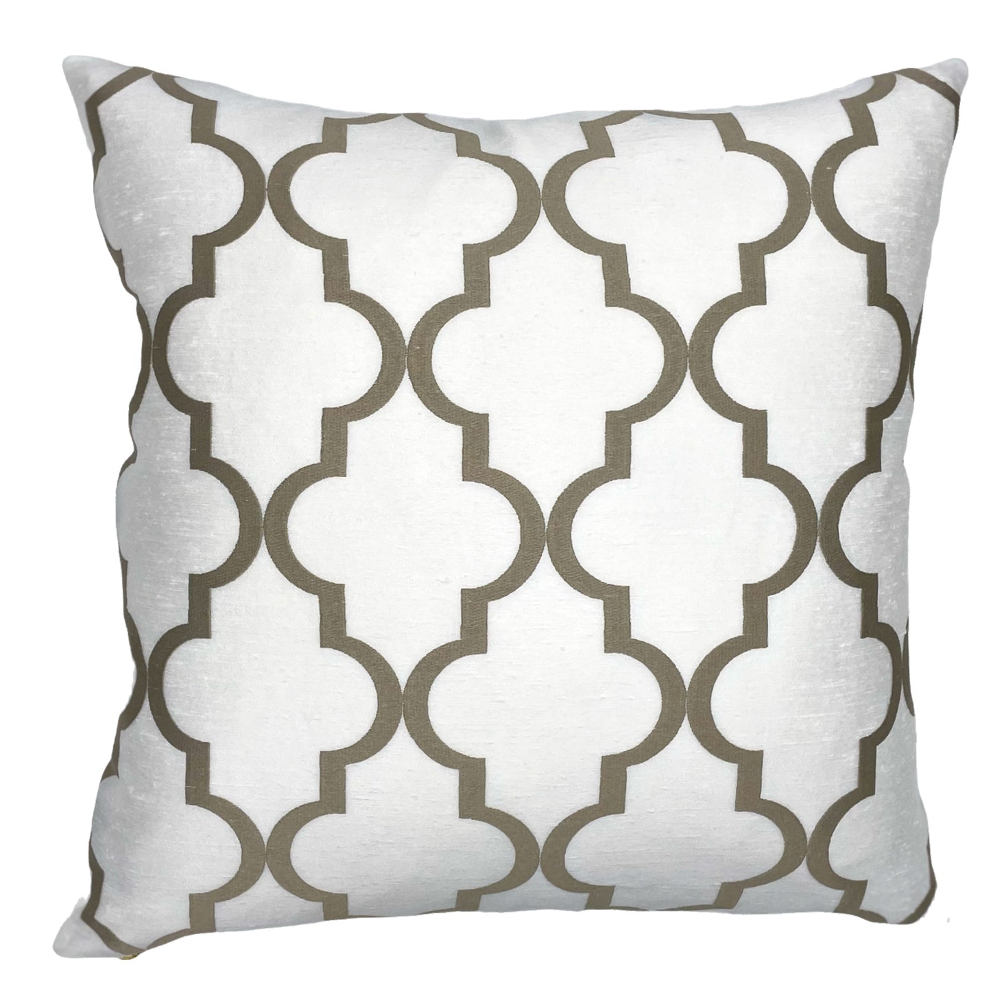 Gold Trellis Pillow Cover