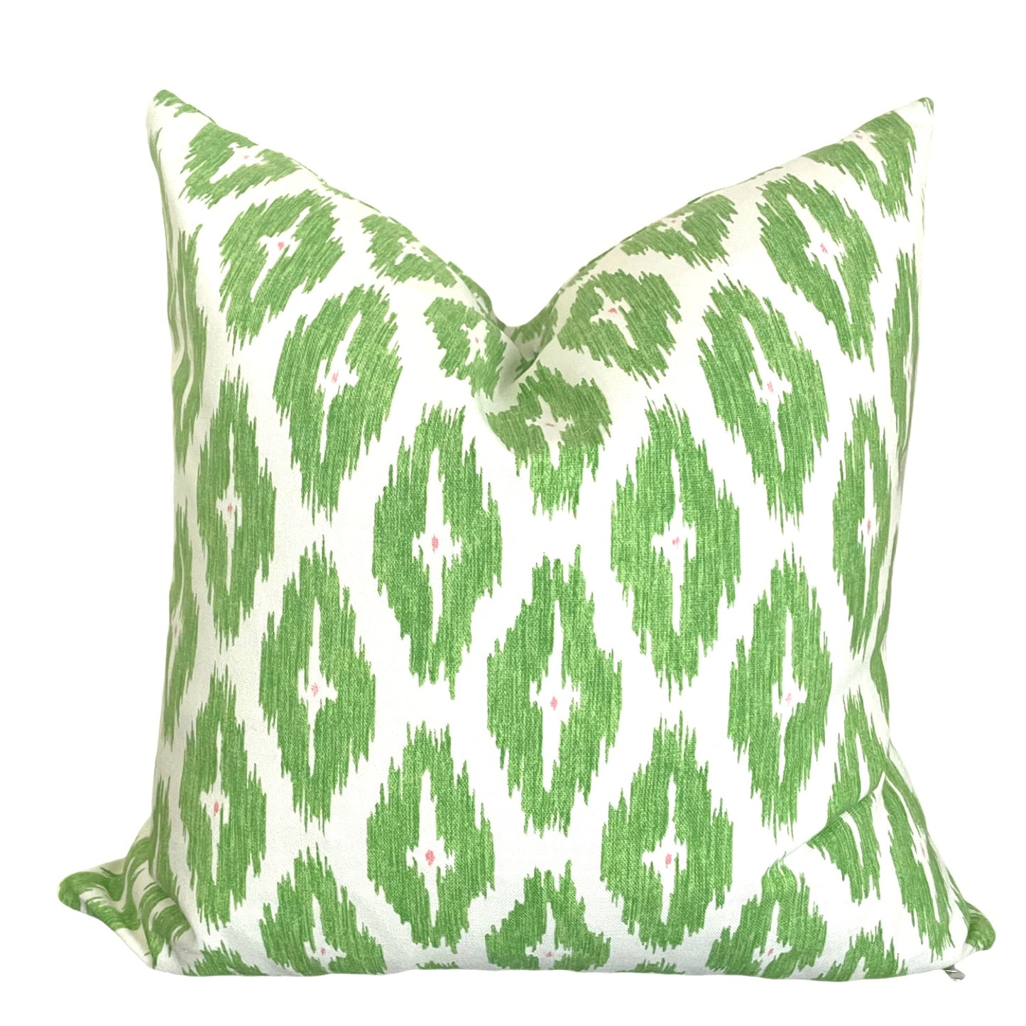 Green ikat outlet pillow