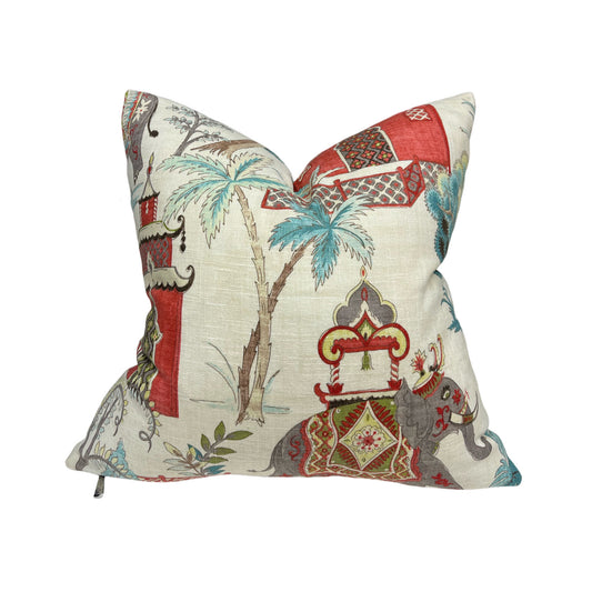 Elephant Chinoiserie Pillow Cover