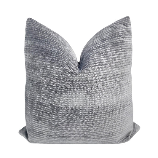 Beacon Hill Grey Velvet Pillow Cover