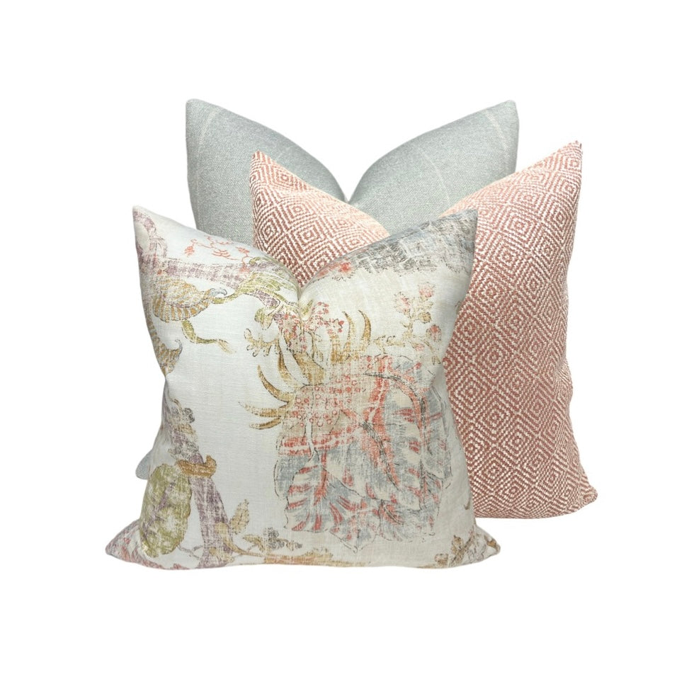 Sea Fog Stripe Pillow Cover