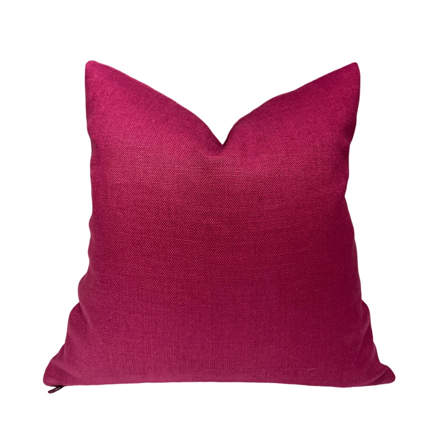 Magenta Linen Pillow Cover